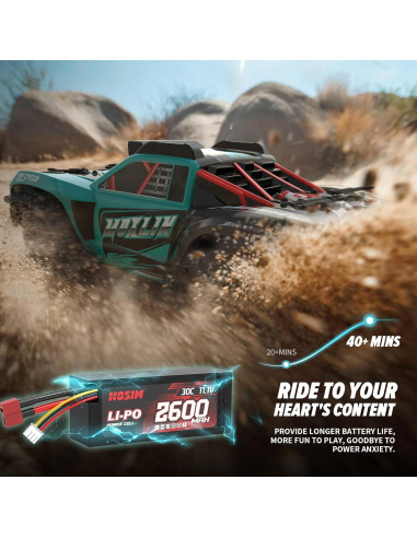 Coche RC Brushless Hosim M13 4x4 Todo Terreno 80km/h Verdeazul