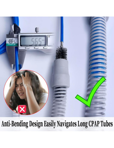 Kit de Limpieza CPAP SHUNYI - Cepillo Doble Extremo y Gancho
