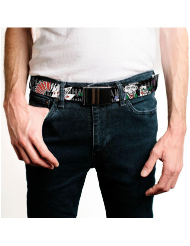 Cinturón de Tela para Hombre Buckle-Down Joker 3.81 cm