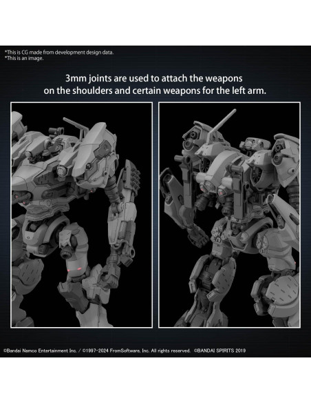 Kit de Modelo Bandai Hobby Armored Core VI CC-2000 1/144 Kit de Modelo Bandai Hobby Armored Core VI CC-2000 1/144