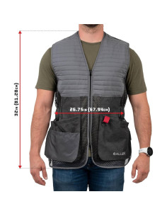 Chaleco Competidor Allen Company para Hombre Malla Ajustable 2