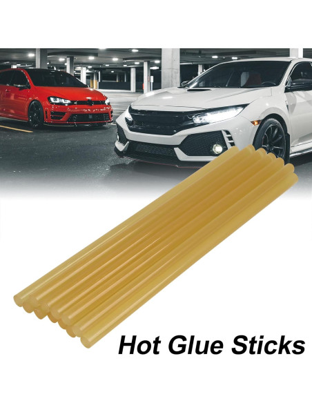 Barras de Pegamento Caliente X AUTOHAUX 12 Pcs 7mm x 200mm Amarillo Barras de Pegamento Caliente X AUTOHAUX 12 Pcs 7mm x 200mm Amarillo