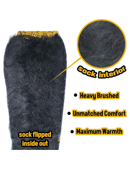 Calcetines Térmicos Cepillados para Hombre - 2 Pares Gruesos Calcetines Térmicos Cepillados para Hombre - 2 Pares Gruesos