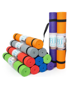 Paquete de 12 Esteras de Yoga Antideslizantes Upward Fit 172x61cm