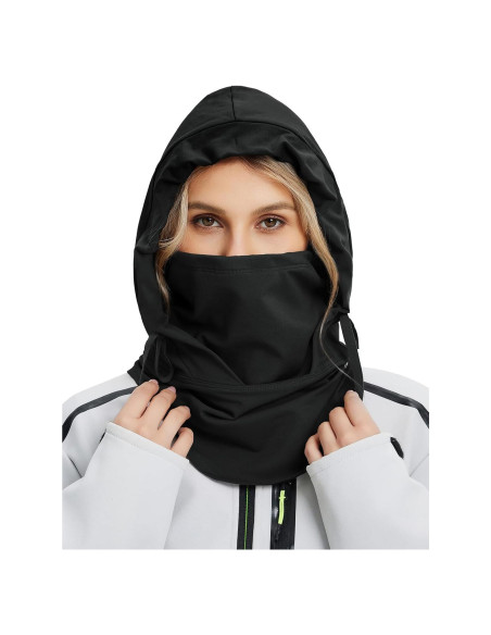 Pasamontañas Baleaf Negro Térmico Resistente al Agua Unisex Pasamontañas Baleaf Negro Térmico Resistente al Agua Unisex