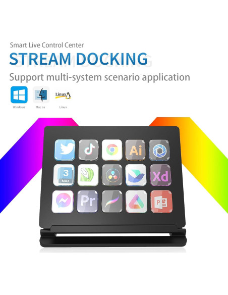 Controlador de Streaming Arvitek AT-SD15 con 15 Teclas Personalizables Controlador de Streaming Arvitek AT-SD15 con 15 Teclas Personalizables