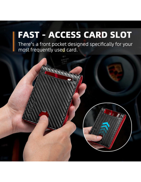 Cartera Bifold RUNBOX Slim para Hombres con Bloqueo RFID Cartera Bifold RUNBOX Slim para Hombres con Bloqueo RFID
