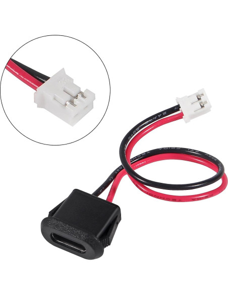 20 Conectores Hembra Tipo-C Impermeables 3A Coliao 20 Conectores Hembra Tipo-C Impermeables 3A Coliao