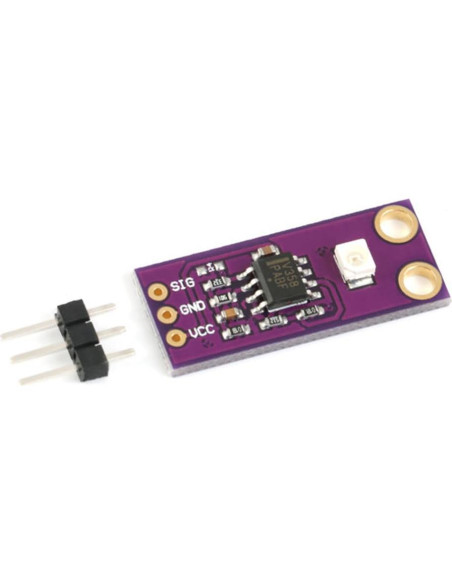 Módulo Sensor UV HiLetgo GUVA-S12SD 2 Pcs 240-370nm 130 Módulo Sensor UV HiLetgo GUVA-S12SD 2 Pcs 240-370nm 130