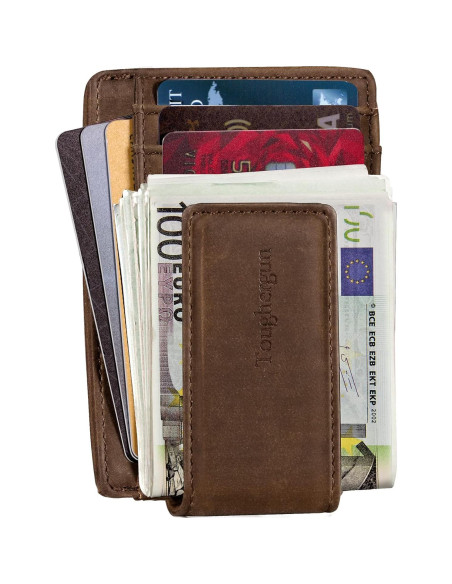 Billetera Minimalista Toughergun de Cuero con Bloqueo RFID Billetera Minimalista Toughergun de Cuero con Bloqueo RFID