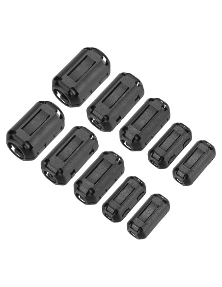 Núcleos de Anillo de Ferrita Clip-on MECCANIXITY 10 Pcs Núcleos de Anillo de Ferrita Clip-on MECCANIXITY 10 Pcs