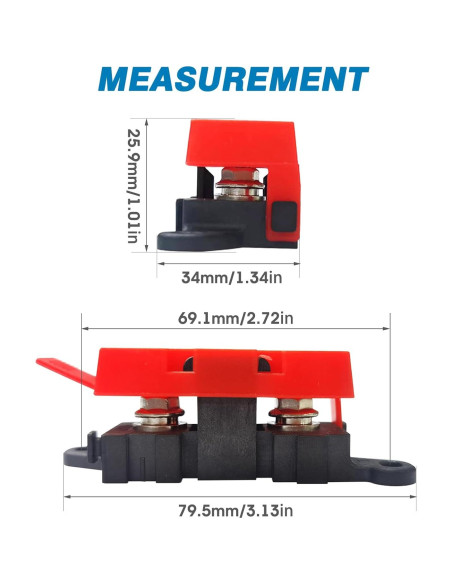 Soporte de Fusibles MIDI GLOSO BDFS Módulo de Distribución 1U Soporte de Fusibles MIDI GLOSO BDFS Módulo de Distribución 1U