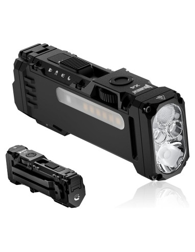 Linterna Recargable WUBEN X4 EDC 1500 Lúmenes IP68 USB-C