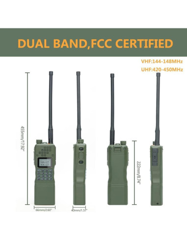 Radio Portátil Baofeng AR-152 10W Largo Alcance 2 Paquetes