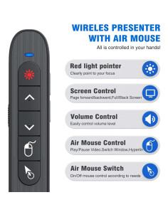 Control Remoto Inalámbrico DINOSTRIKE TK701 para Presentaciones 2