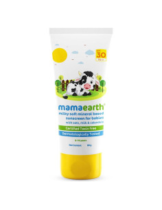 Protector Solar Mineral Mamaearth SPF 30 para Bebés 80g