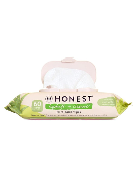 Toallitas Hidratantes The Honest Company Aloe Pepino 60 Unidades Toallitas Hidratantes The Honest Company Aloe Pepino 60 Unidades