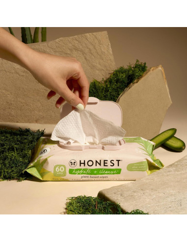 Toallitas Hidratantes The Honest Company Aloe Pepino 60 Unidades