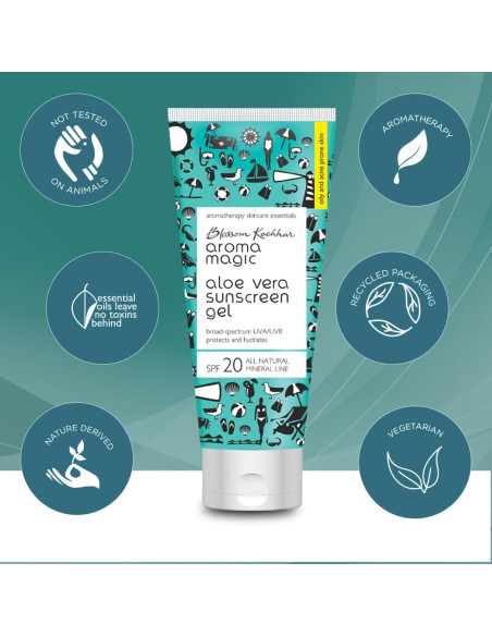 Gel Protector Solar Aroma Magic Aloe Vera SPF 20 - 100ml Gel Protector Solar Aroma Magic Aloe Vera SPF 20 - 100ml
