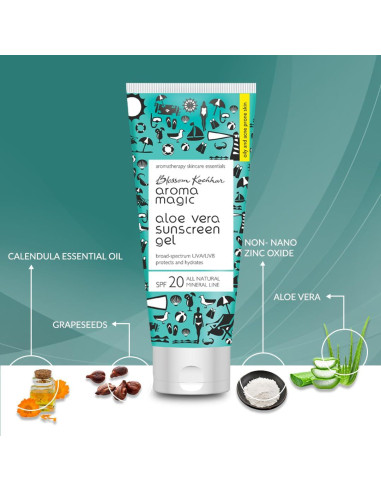 Gel Protector Solar Aroma Magic Aloe Vera SPF 20 - 100ml