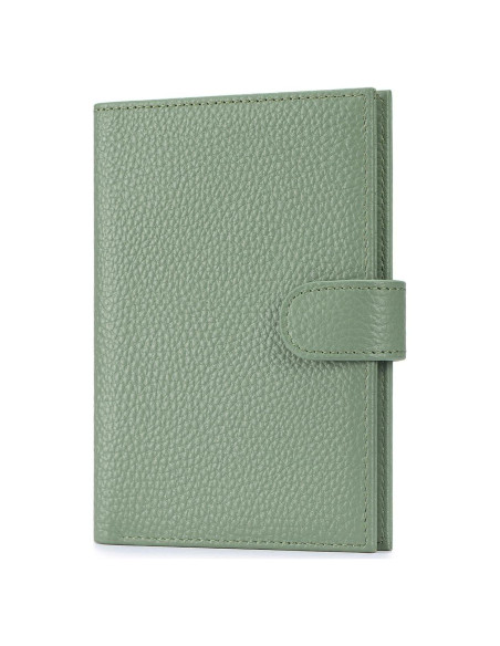 Portafolios Slim FREYAMIRA para Pasaporte Verde de Cuero Portafolios Slim FREYAMIRA para Pasaporte Verde de Cuero
