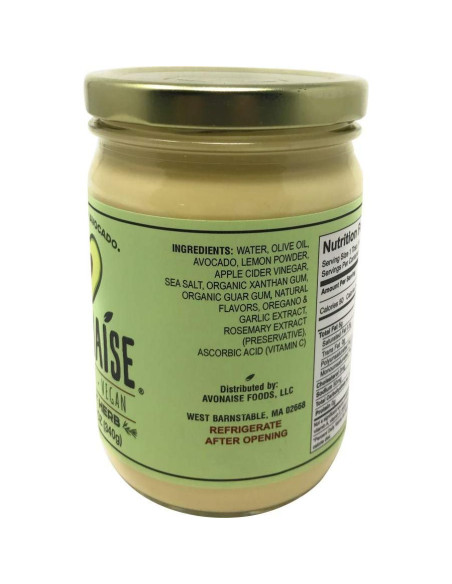 Mayonesa Vegana de Aguacate Avonais 340g con Hierbas Mayonesa Vegana de Aguacate Avonais 340g con Hierbas