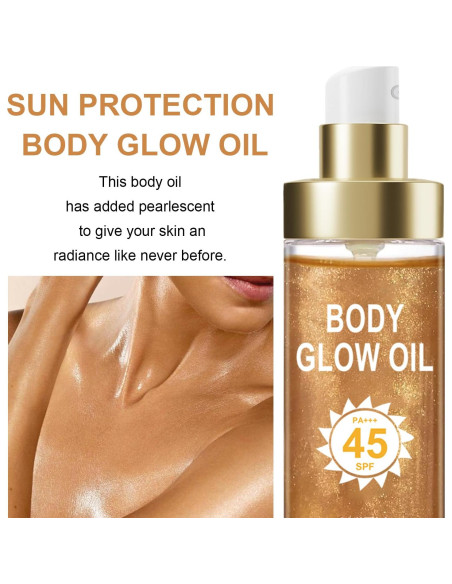 Aceite Brillante Corporal GADMLURY SPF 45 109.8 ml Ámbar Aceite Brillante Corporal GADMLURY SPF 45 109.8 ml Ámbar