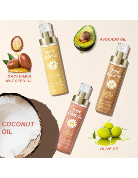 Aceite Brillante Corporal GADMLURY SPF 45 109.8 ml Ámbar Aceite Brillante Corporal GADMLURY SPF 45 109.8 ml Ámbar