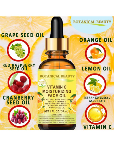 Aceite Facial Hidratante Vitamina C 20% Chateau 15 ml