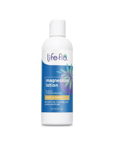 Loción de Magnesio Life-flo 227g Aroma Vainilla Hipoalergénica