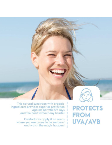 Protector Solar Natural SPF8 Vegano 170g - Cuidado de la Piel