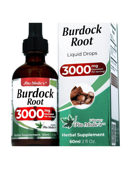 Tintura de Raíz de Bardana Orgánica FITO MEDIC'S 60 ml 3000 mg Tintura de Raíz de Bardana Orgánica FITO MEDIC'S 60 ml 3000 mg