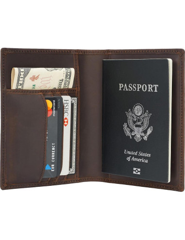 Billetera Bifold de Cuero Polare con Bloqueo RFID para Hombre
