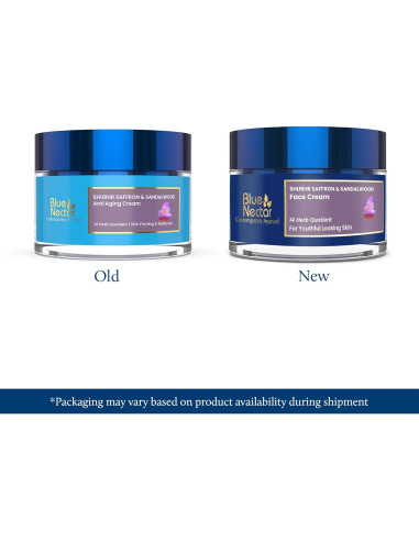 Crema Facial Ayurvédica Blue Nectar con Azafrán 50g