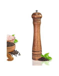 Molinillo de Pimienta de Madera de Roble 25 cm XWXO