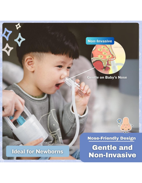 Aspirador Nasal Manual Chiboji - Saca Mocos Silencioso para Bebés Aspirador Nasal Manual Chiboji - Saca Mocos Silencioso para Bebés