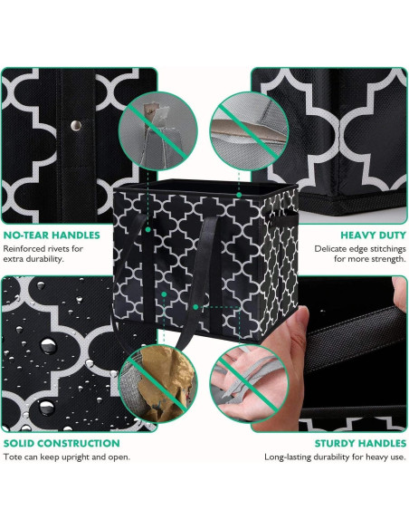 Bolsas de Compras Reutilizables WiseLife 3-Pack Plegables 15 kg Bolsas de Compras Reutilizables WiseLife 3-Pack Plegables 15 kg