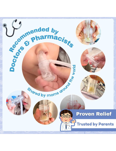 Aspirador Nasal Manual Chiboji - Saca Mocos Silencioso para Bebés Aspirador Nasal Manual Chiboji - Saca Mocos Silencioso para Bebés