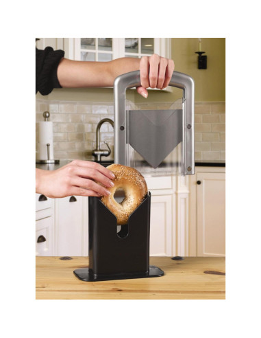 Cortador Universal de Bagels Hoan 23.5 cm Acero Inoxidable Plata