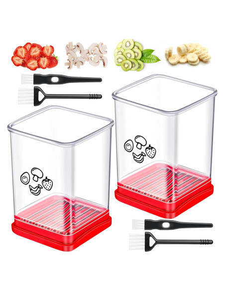 Cortador de Frutas Ponpon Acero Inoxidable 2 Piezas Cortador de Frutas Ponpon Acero Inoxidable 2 Piezas