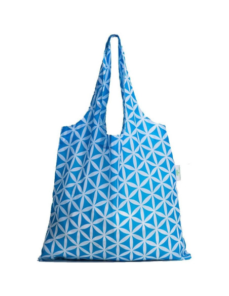 Bolsas de Compras Reutilizables HOLYLUCK Plegables 3 Flores Azules Bolsas de Compras Reutilizables HOLYLUCK Plegables 3 Flores Azules
