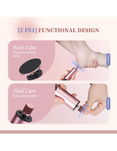 Removedor de Callos Eléctrico NDQQ Rosa con Pantalla LED 2