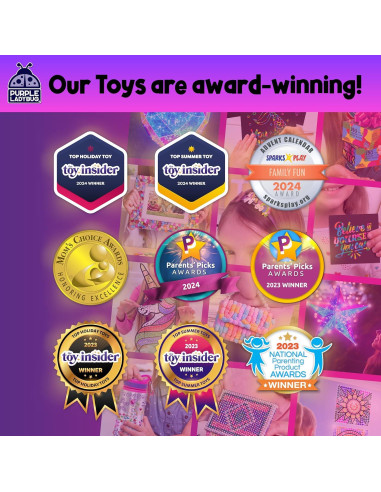 Kit de Tatuajes Temporales Purpurina 175 Piezas Niños