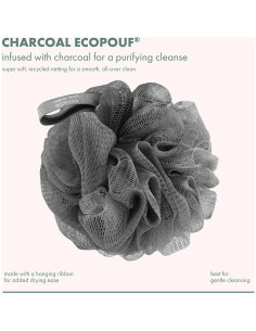 Esponja de Lufa EcoTools EcoPouf Carbón 1 Cuenta 60g 2