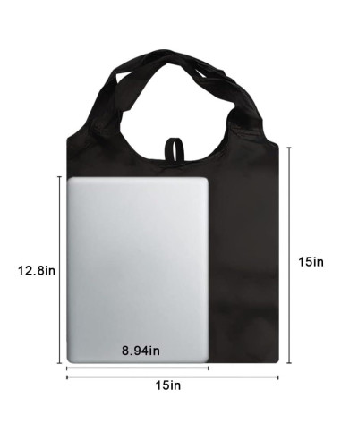 Bolsas de Compras Reutilizables Aricsen 10 Piezas 38.1x11.4cm