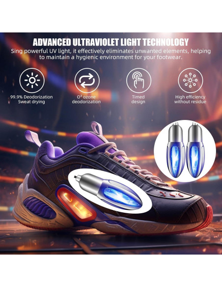 Desodorante de Zapatos UV 10W LNBEI Plegable 20x16x5cm