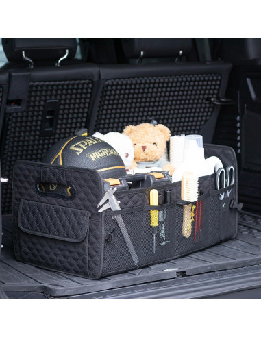 Organizador de Maletero JiatuA Plegable 55.88x31.75cm Negro
