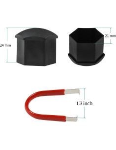 Cubiertas de Tuercas de Rueda 21mm FiveEyes para Tesla Model 3 S X 2