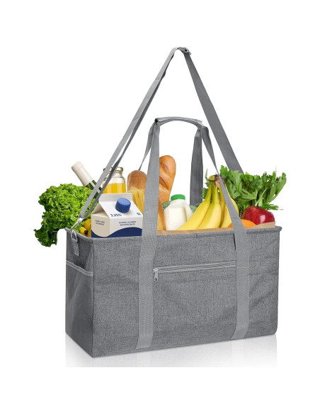 Bolsa de Compras Reutilizable GARPROVM 42L Plegable con Marco Bolsa de Compras Reutilizable GARPROVM 42L Plegable con Marco
