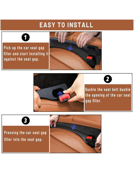 Relleno de Espacio para Asiento de Coche Tijeyi - 2 Piezas Relleno de Espacio para Asiento de Coche Tijeyi - 2 Piezas